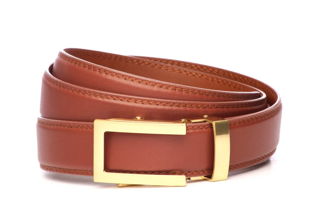 1.25" Cognac Leather w/ buckle...
