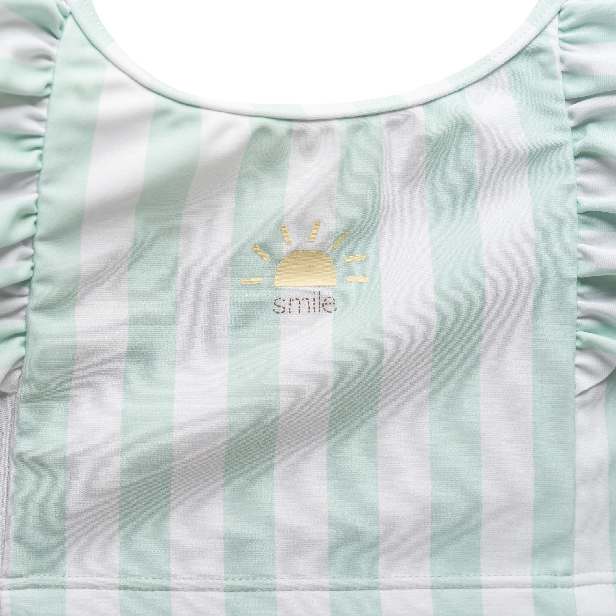 2-Piece Toddler Girls UPF 50  Stripe Swimsuit Set