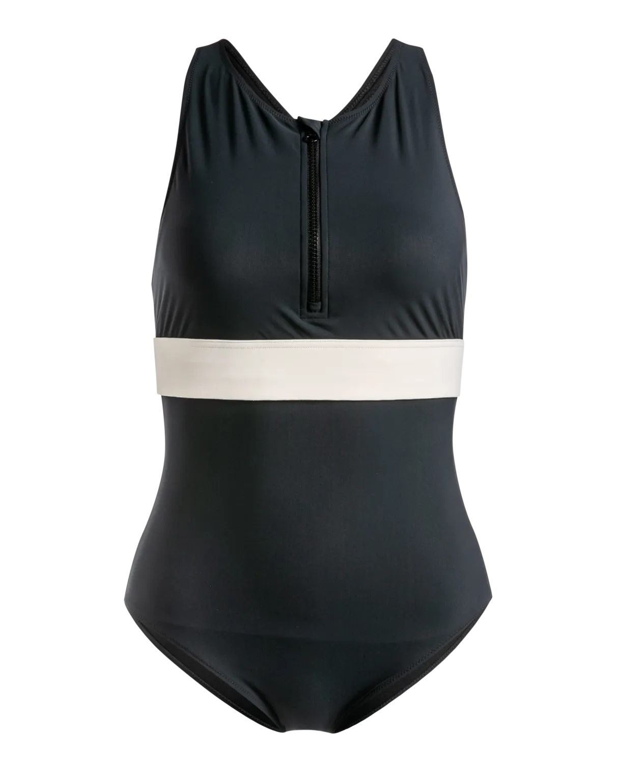 Active High Performance One Piece Swimsuit in Anthracite