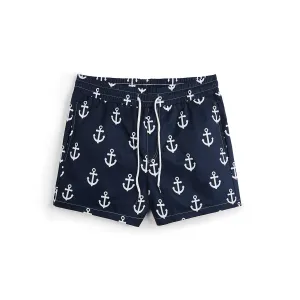 ANCHOR TROPICAL PRINTED 5'' INSEAM INSEAM SWIM TRUNKS