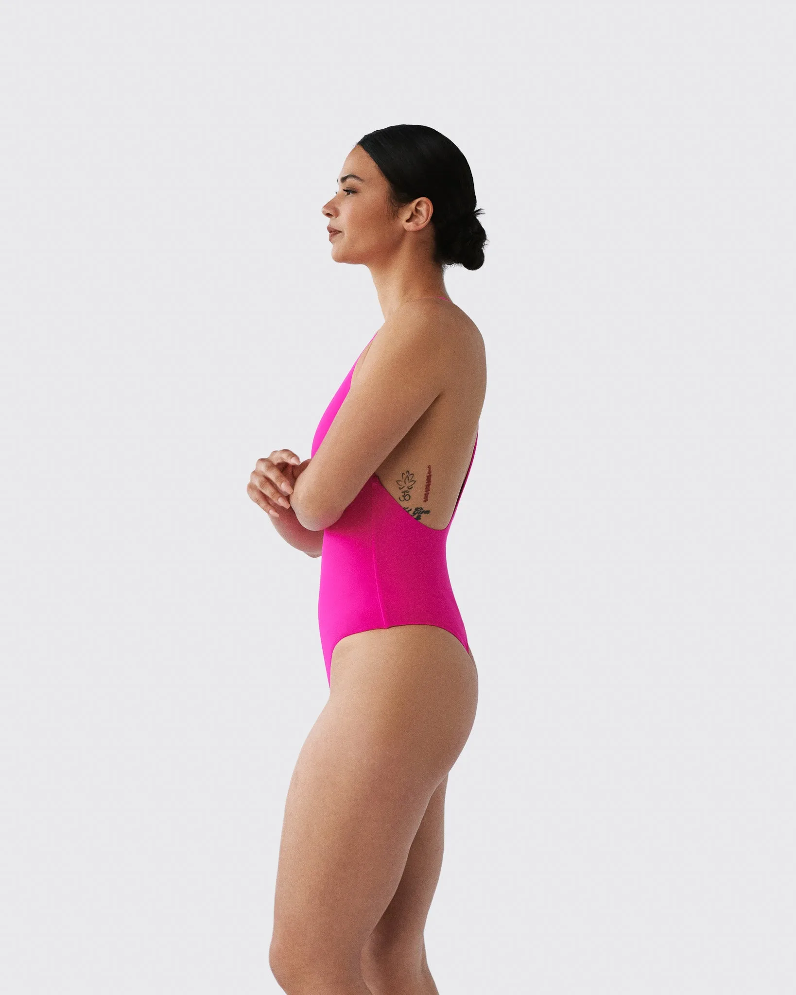 Bamboo B Hoop One-Piece Swimsuit