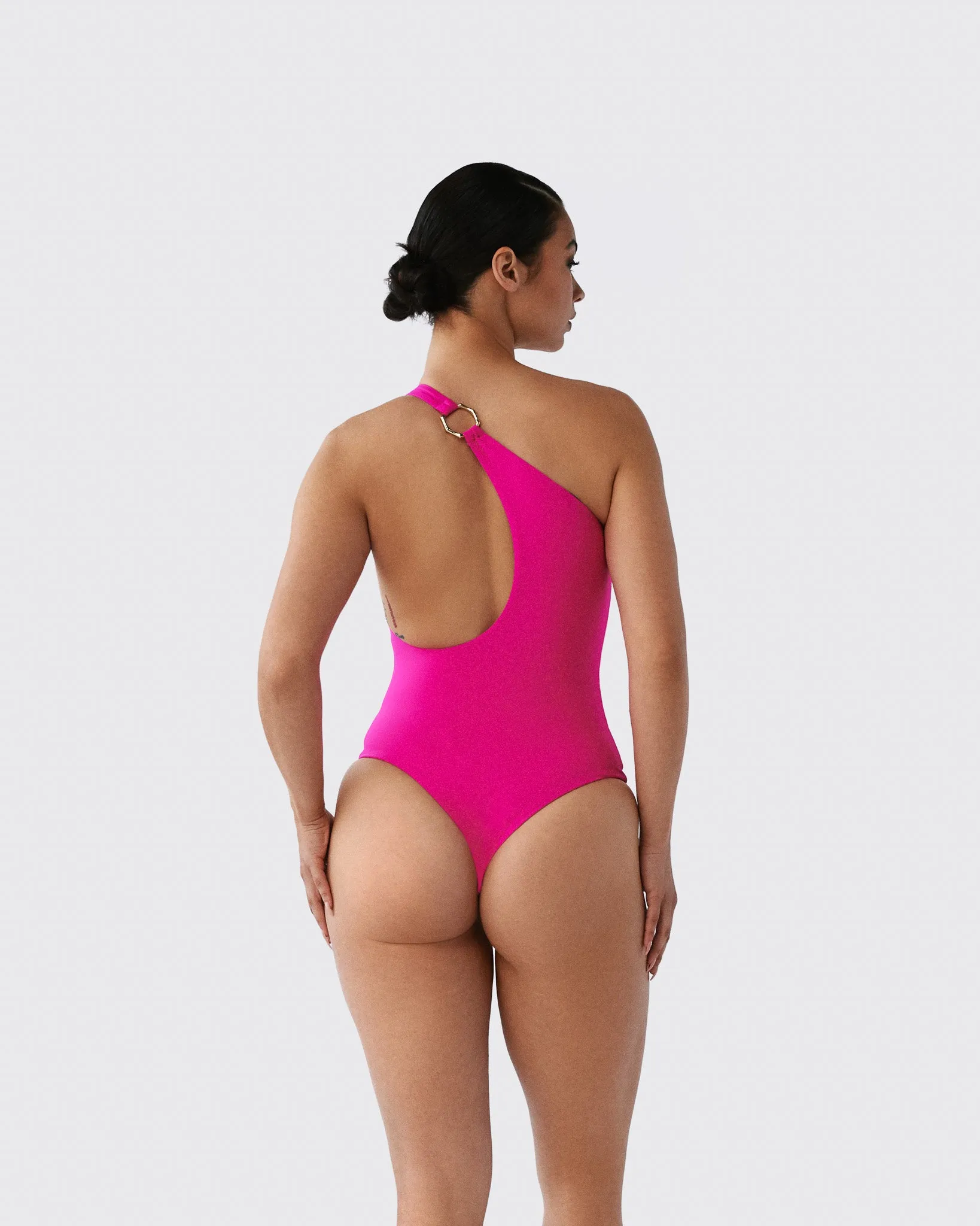 Bamboo B Hoop One-Piece Swimsuit