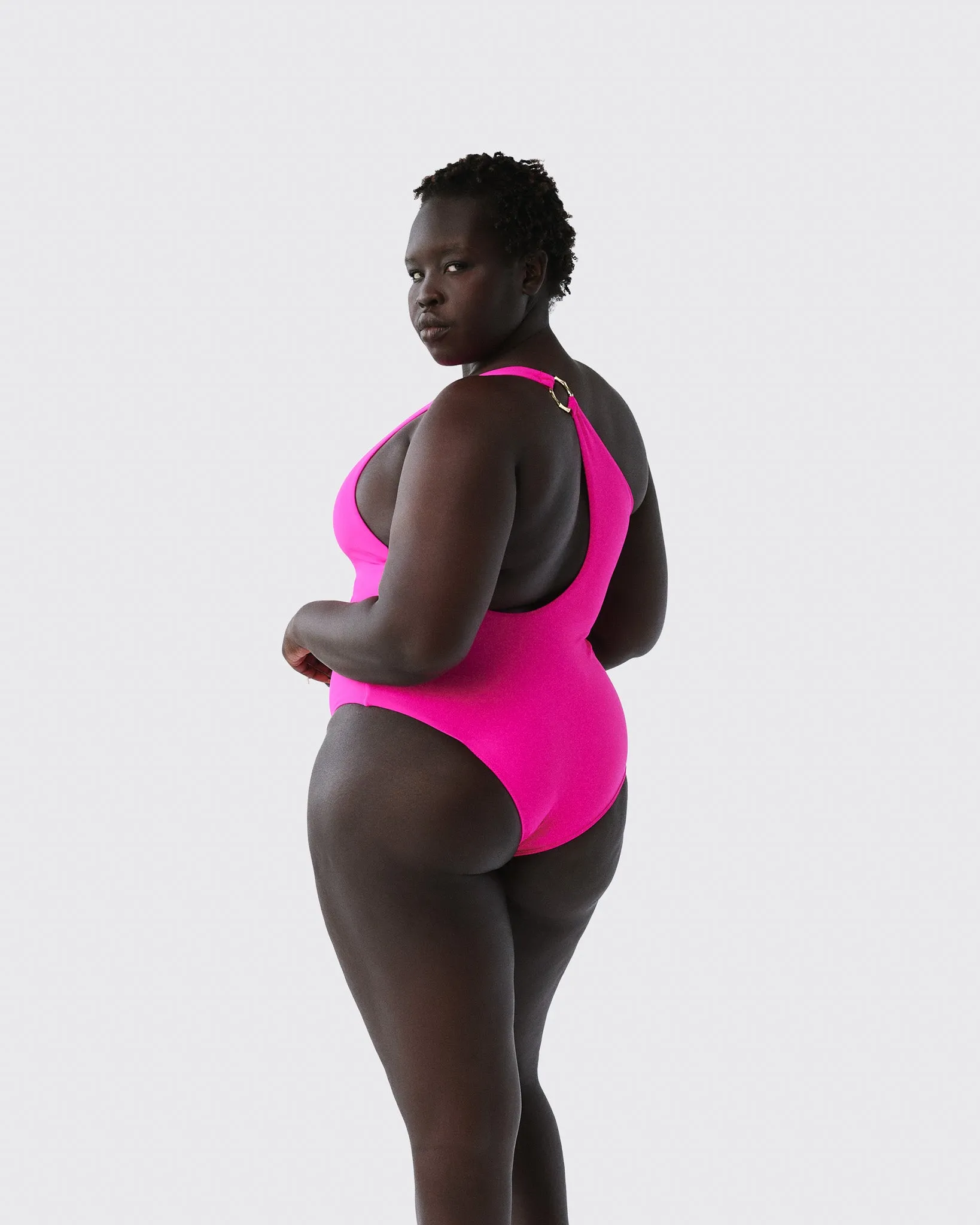Bamboo B Hoop One-Piece Swimsuit