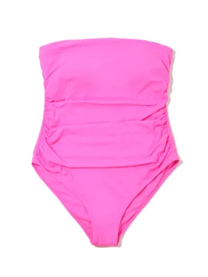 Bandeau One Piece Swimsuit Unapologetic Pink