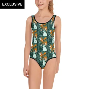 Barrel of Monkeys All-Over Print Kids Swimsuit (POD)
