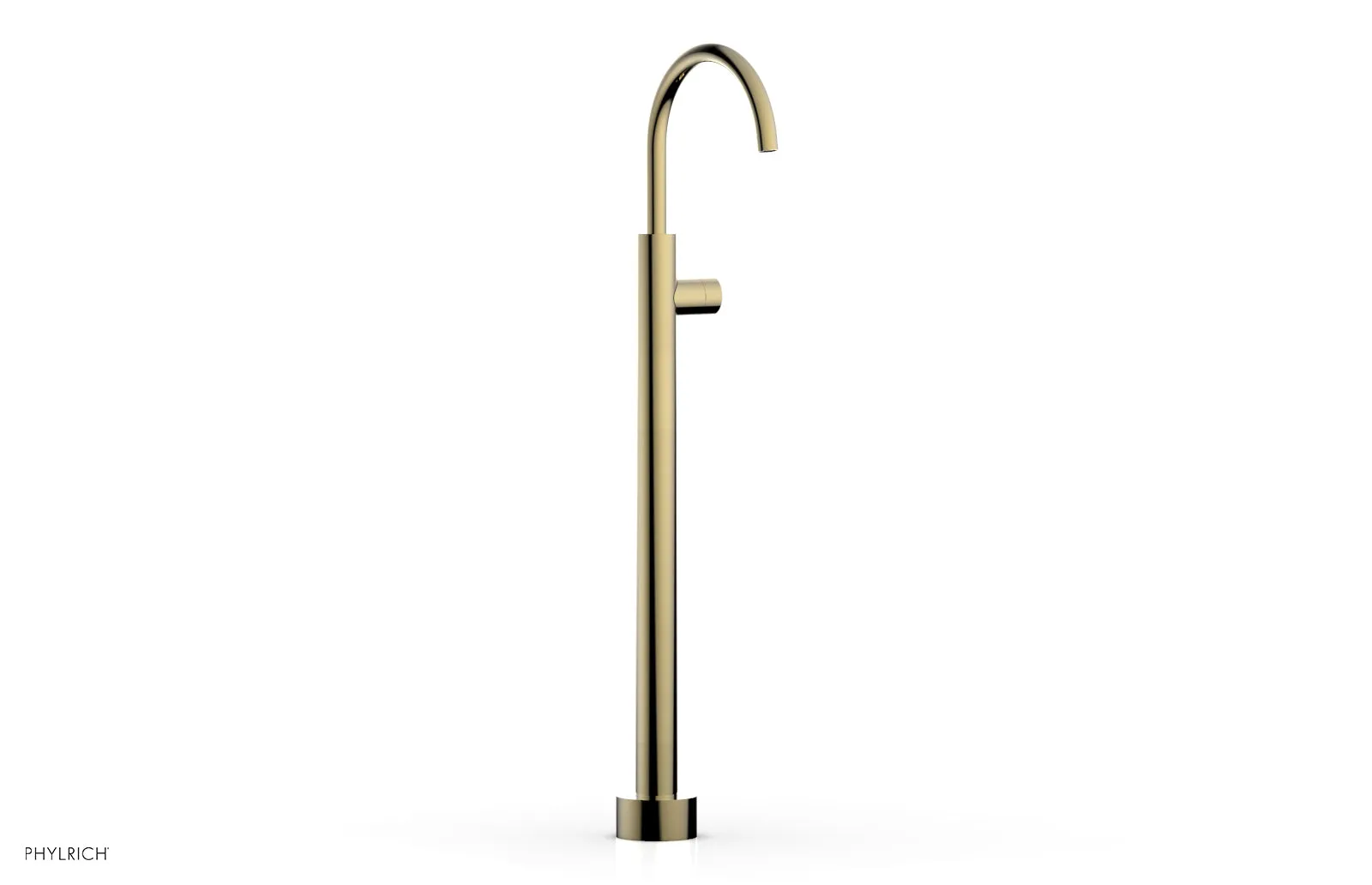 BASIC II Tall Floor Mount Tub Filler - Smooth Handle 230-46-02