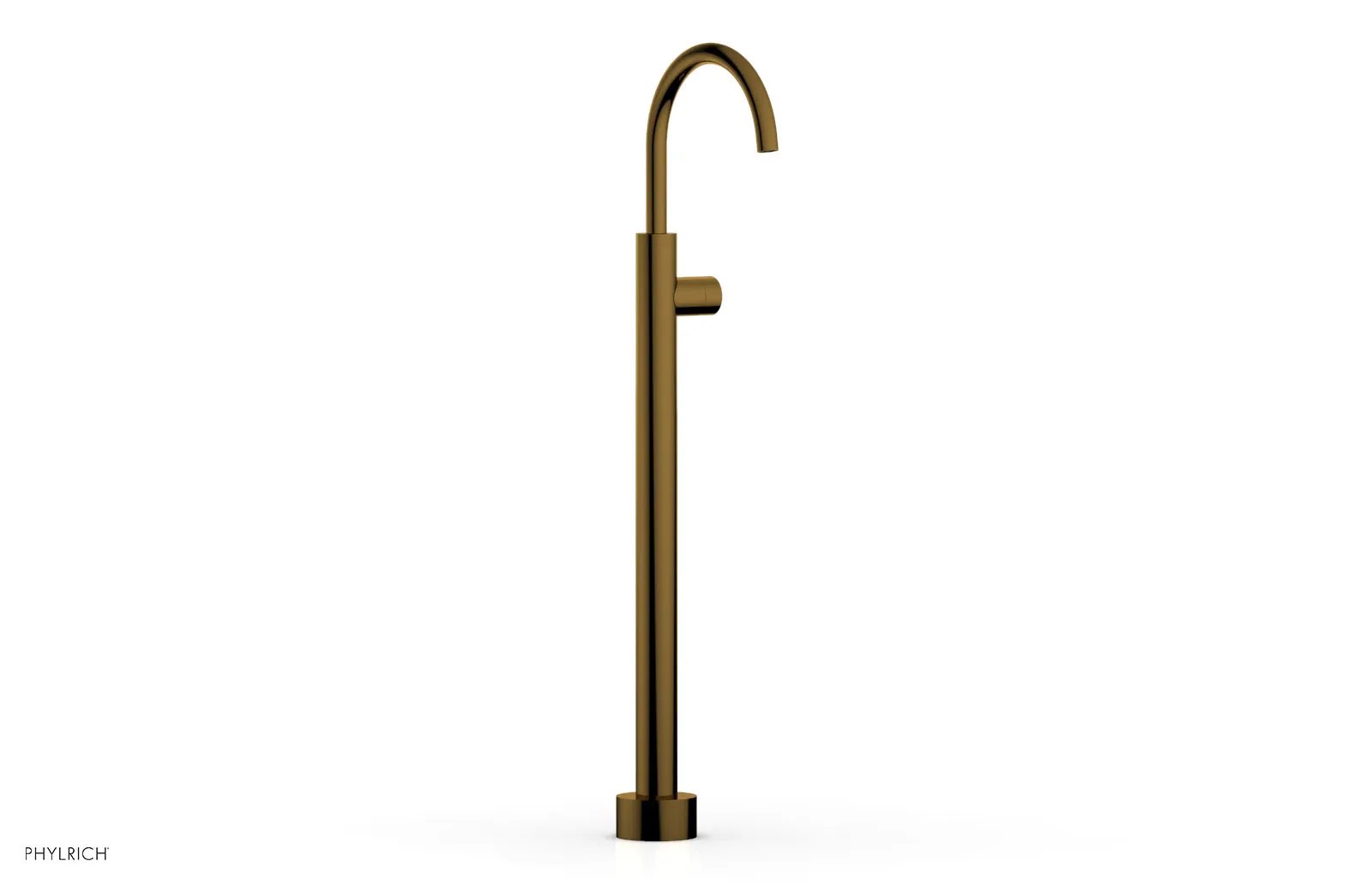 BASIC II Tall Floor Mount Tub Filler - Smooth Handle 230-46-02