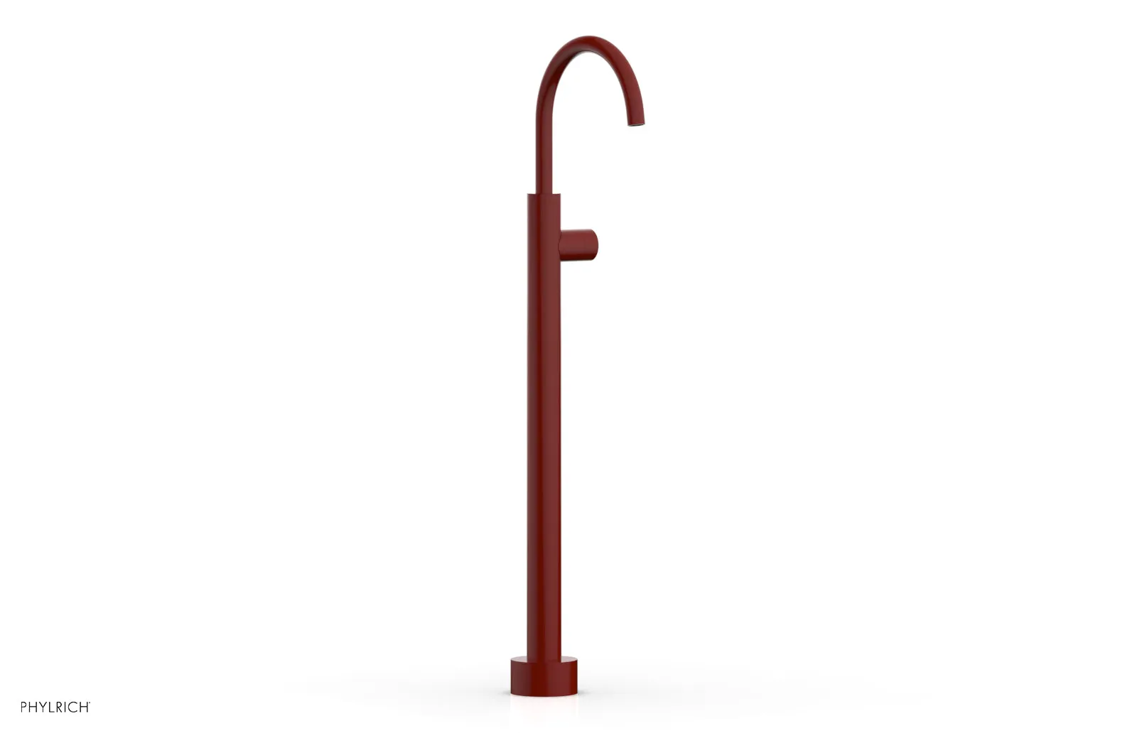 BASIC II Tall Floor Mount Tub Filler - Smooth Handle 230-46-02