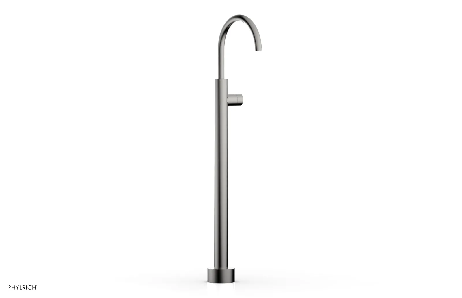 BASIC II Tall Floor Mount Tub Filler - Smooth Handle 230-46-02