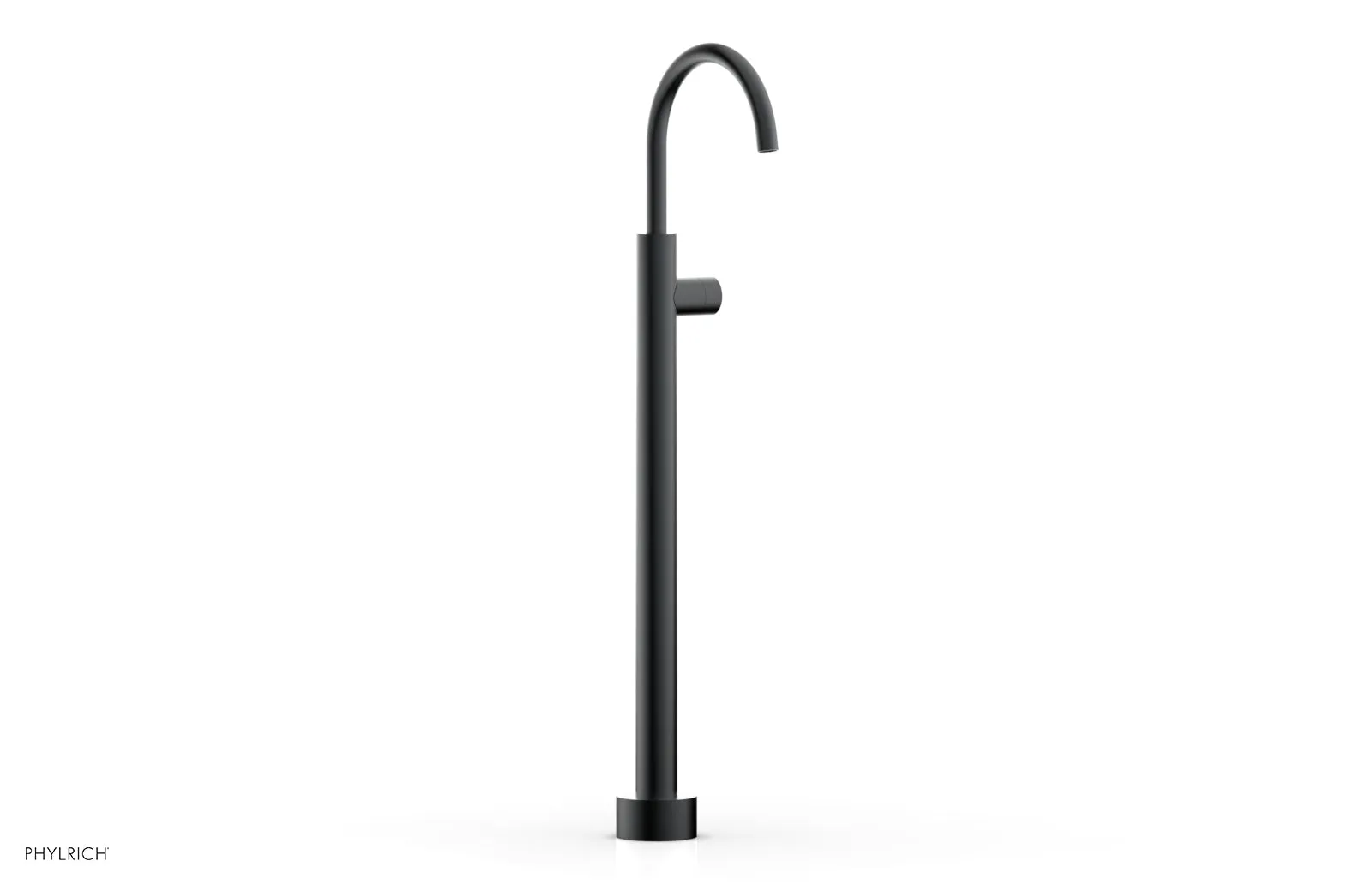 BASIC II Tall Floor Mount Tub Filler - Smooth Handle 230-46-02