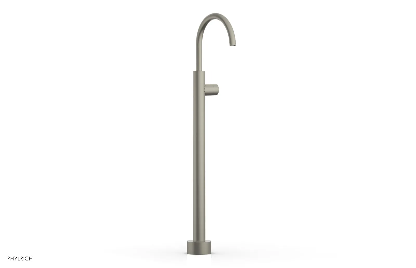BASIC II Tall Floor Mount Tub Filler - Smooth Handle 230-46-02