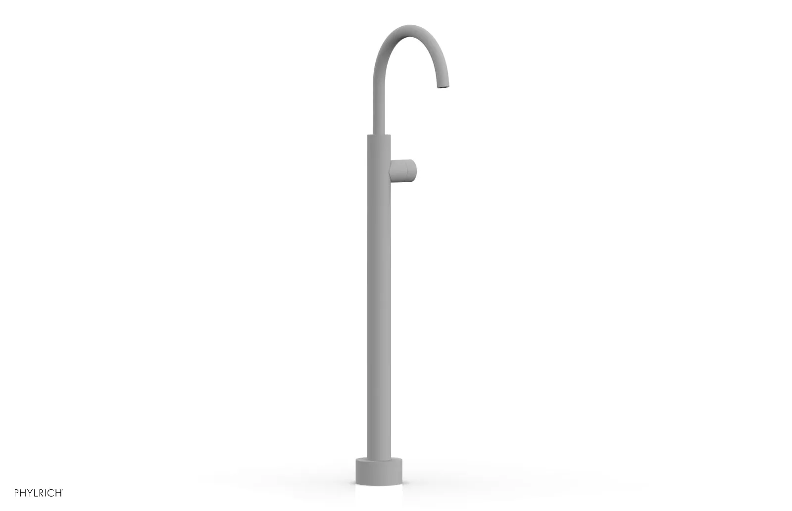 BASIC II Tall Floor Mount Tub Filler - Smooth Handle 230-46-02