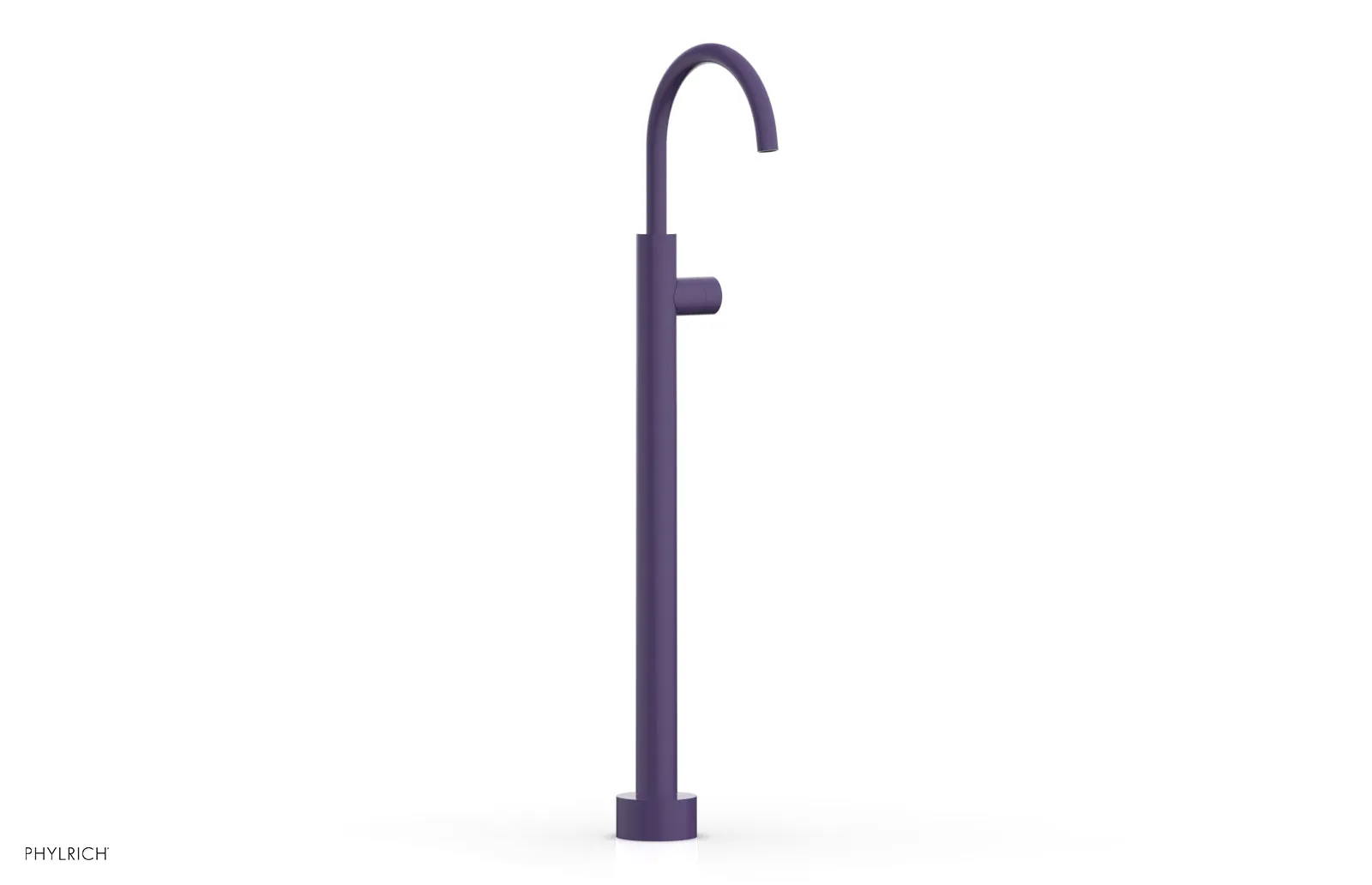 BASIC II Tall Floor Mount Tub Filler - Smooth Handle 230-46-02
