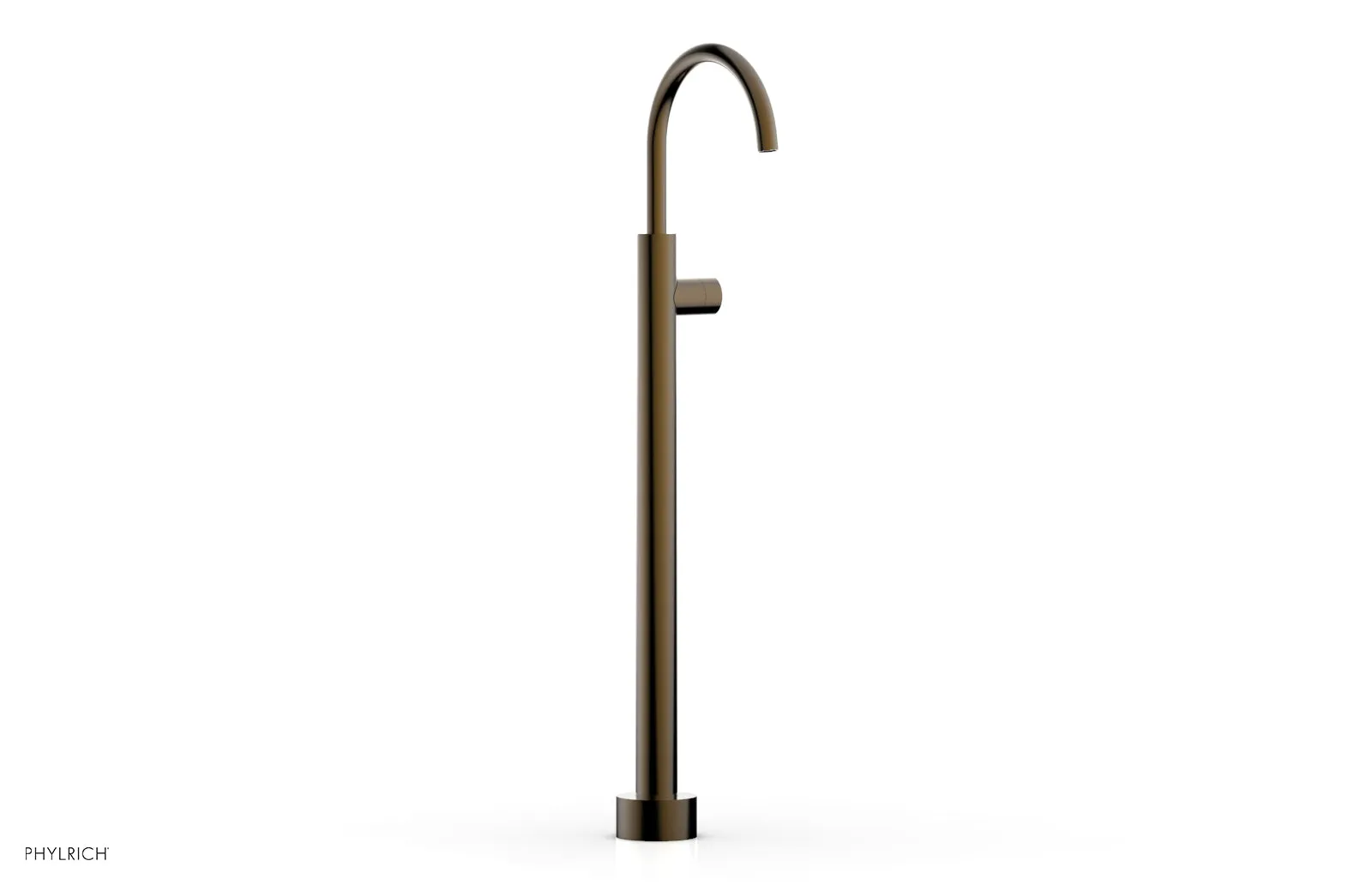 BASIC II Tall Floor Mount Tub Filler - Smooth Handle 230-46-02
