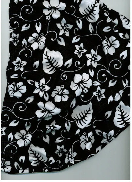Black & White Floral Bikini