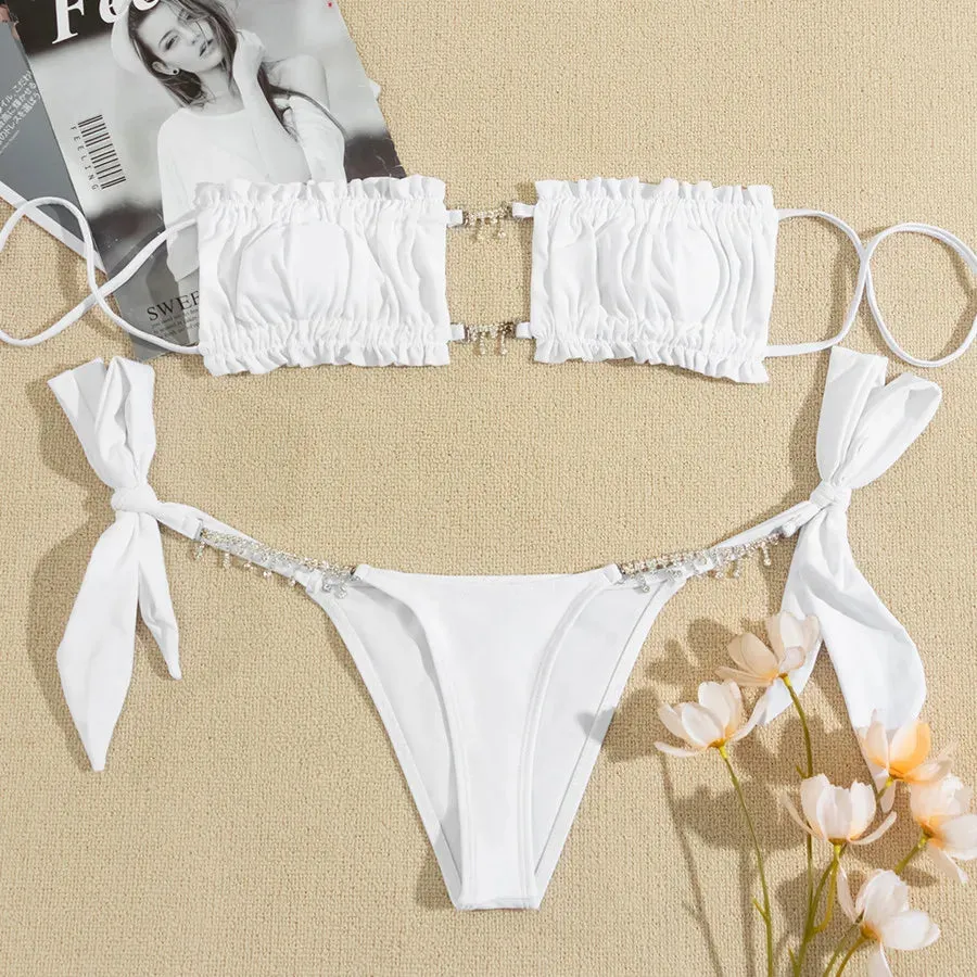 Brittany Crystal Diamond Rhinestone Bikini