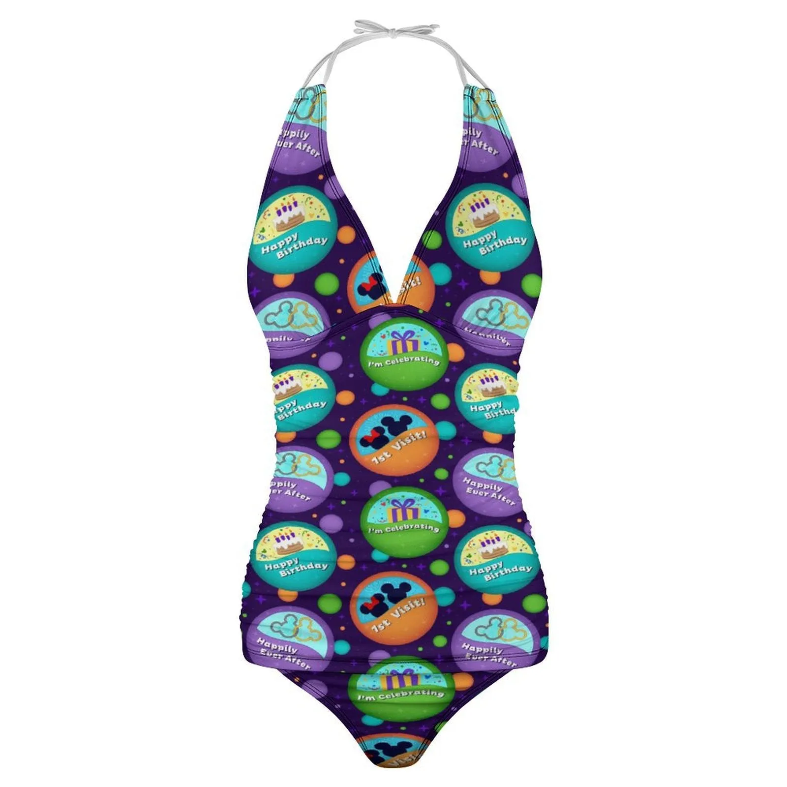 Button Collector Women's Split Swimsuit