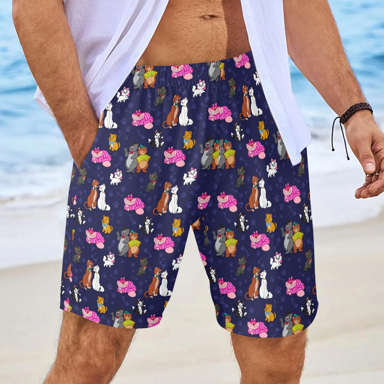 Cat Favorites Men's Swim Trunks Swimsuit