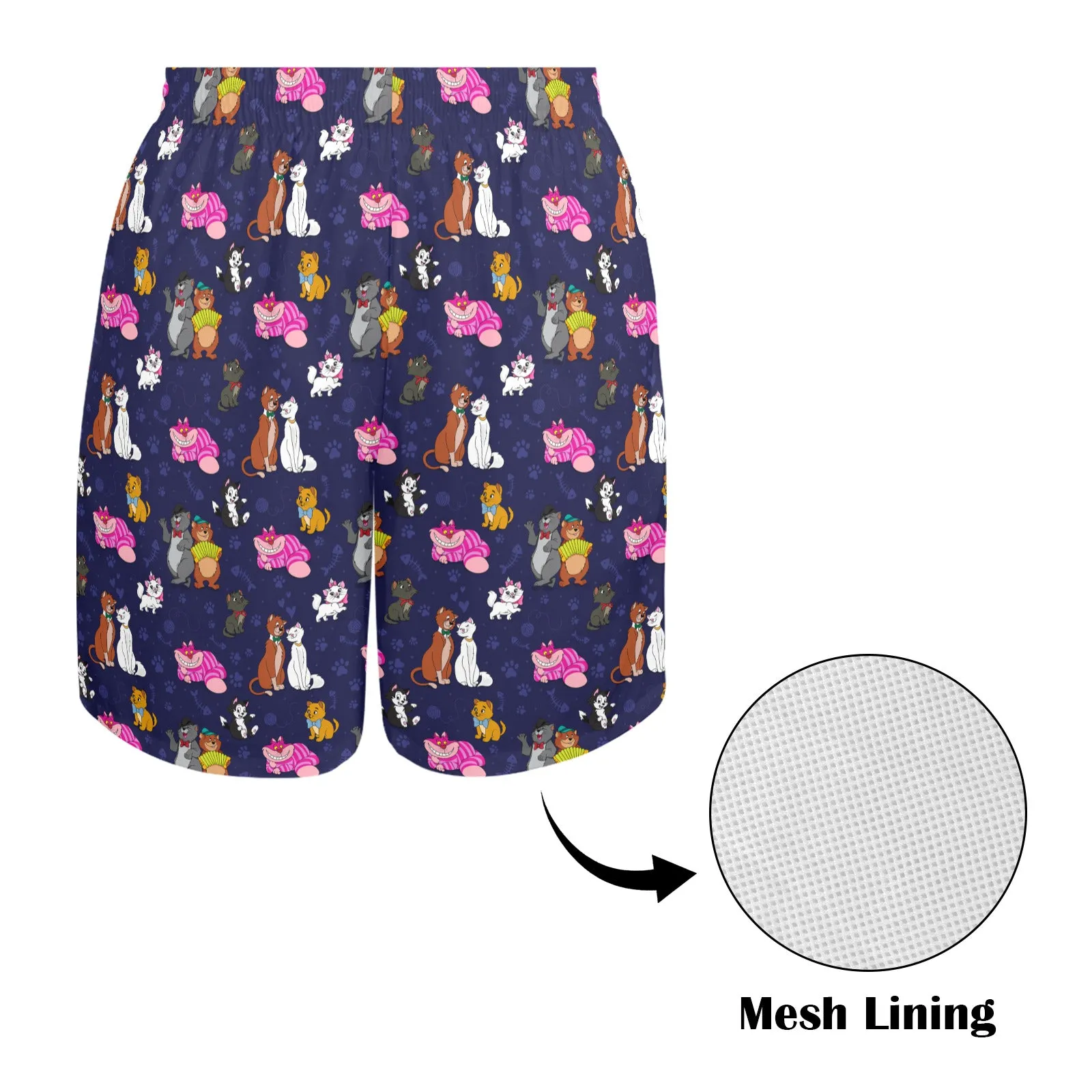 Cat Favorites Men's Swim Trunks Swimsuit