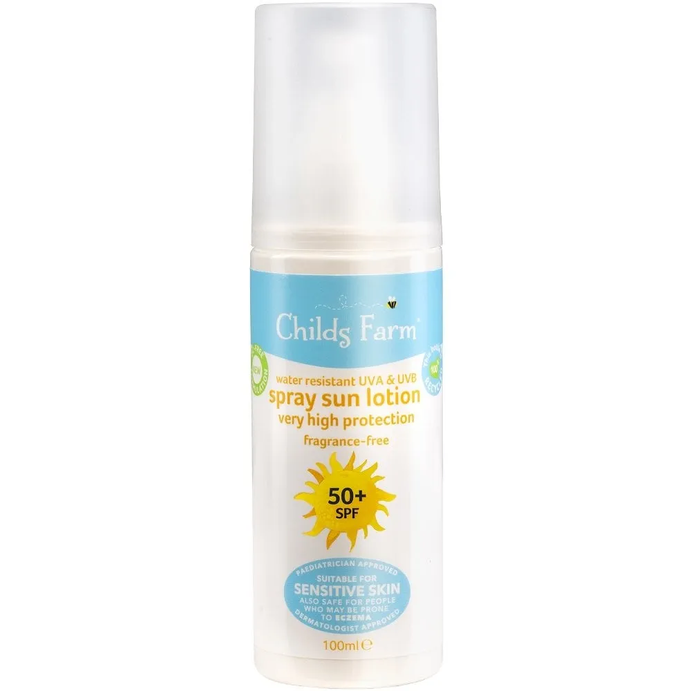 Childs Farm Sun Lotion Spray Sunscreen SPF50  100ml