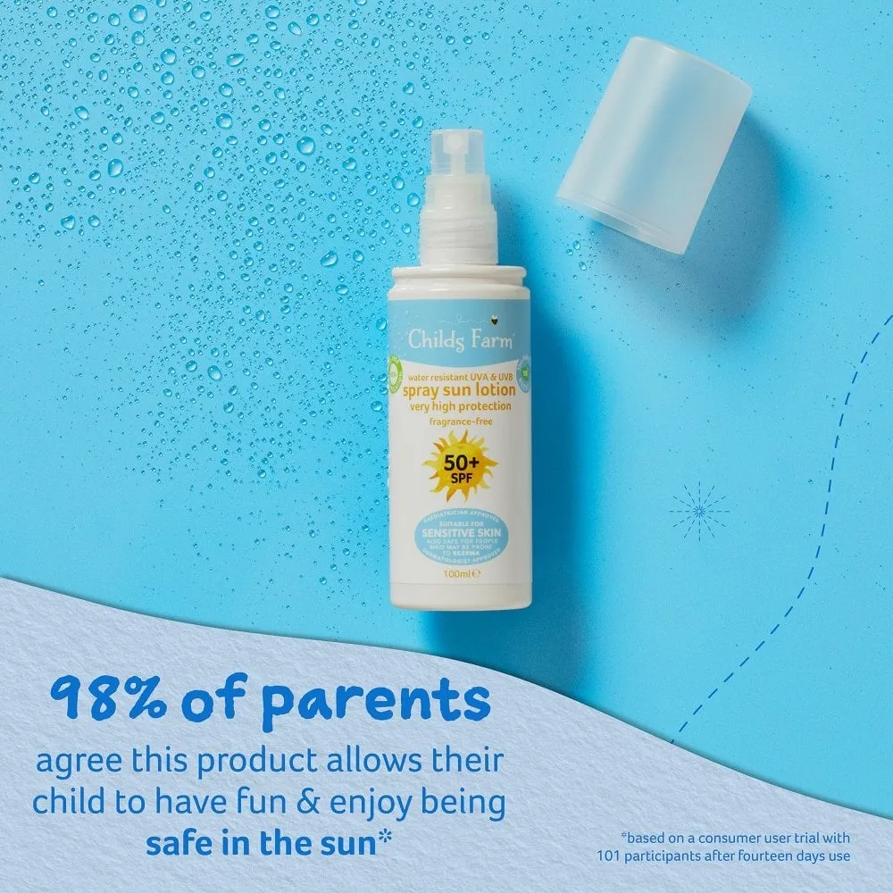 Childs Farm Sun Lotion Spray Sunscreen SPF50  100ml