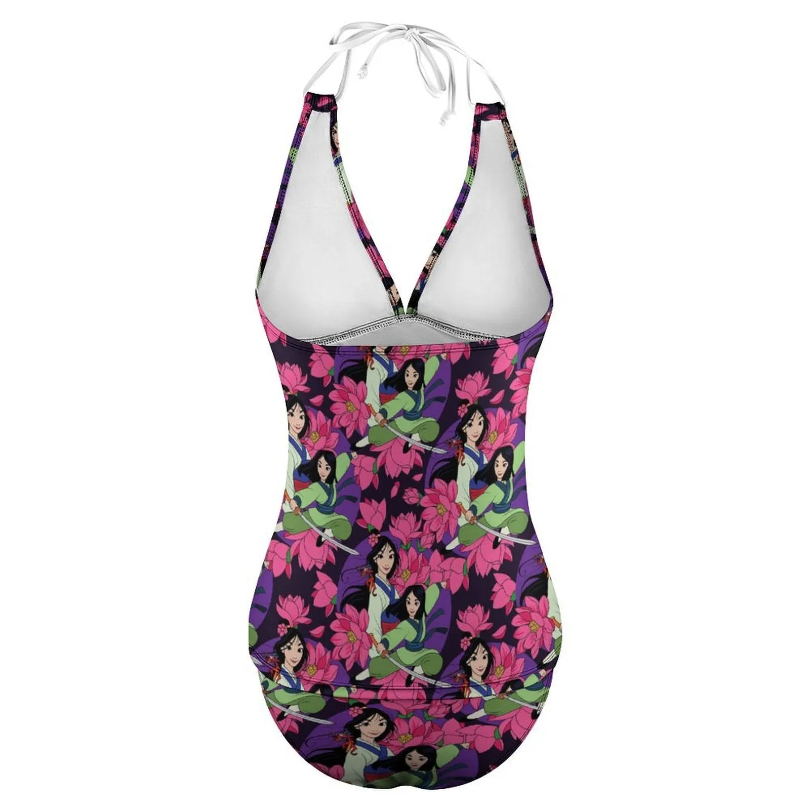 Disney Mulan Blooming Flowers Women's Split Swimsuit