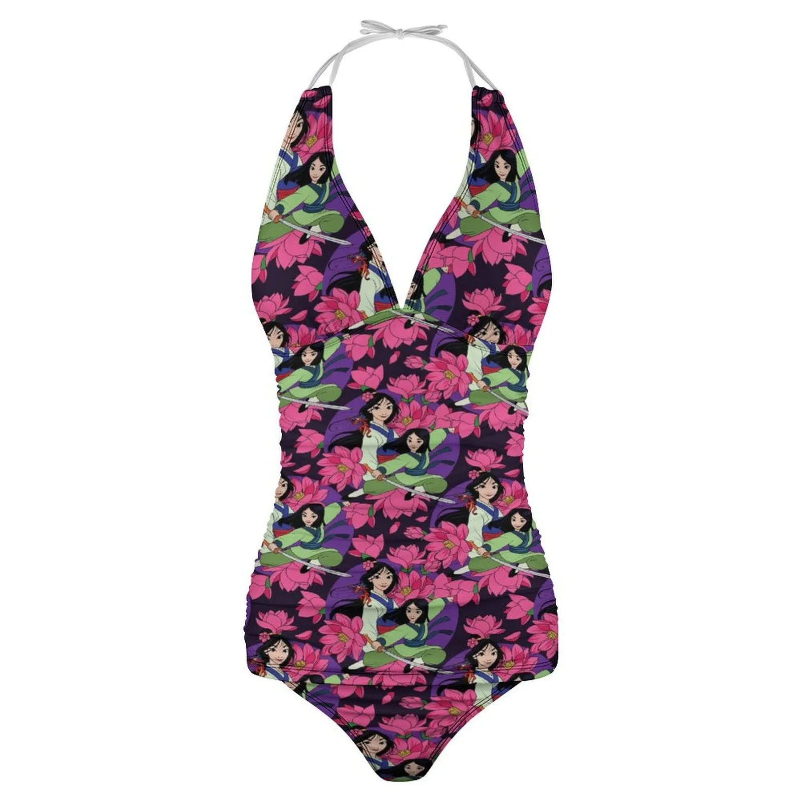 Disney Mulan Blooming Flowers Women's Split Swimsuit