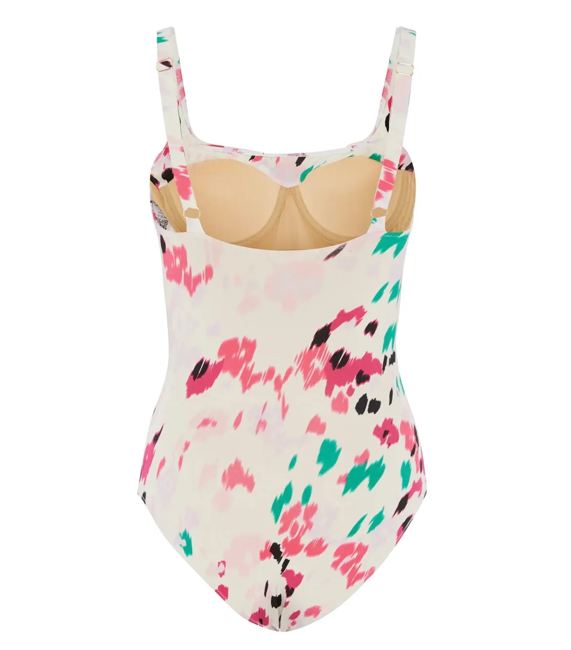 EVARAE~ Cassandra 1 pc belted swim suit in Fleur print