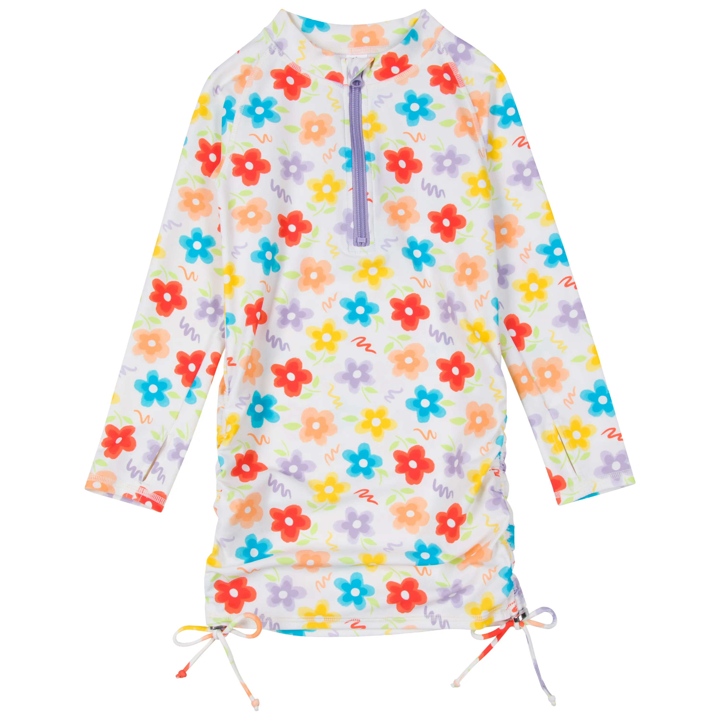 Girls Long Sleeve Swim Dress Cover Up | "Blossom"