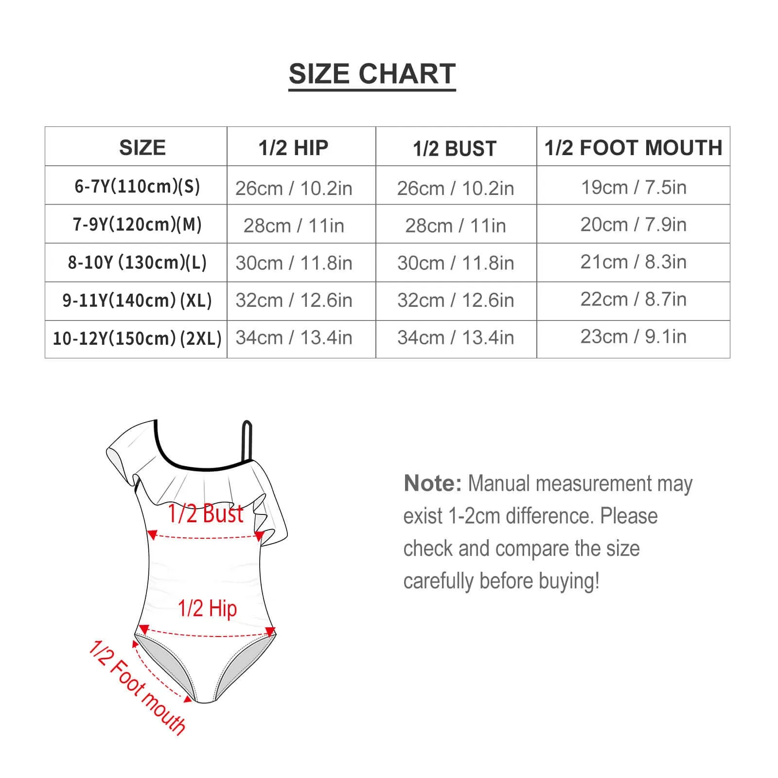 Happy Hands Girls Flounce One-Piece Swimsuit