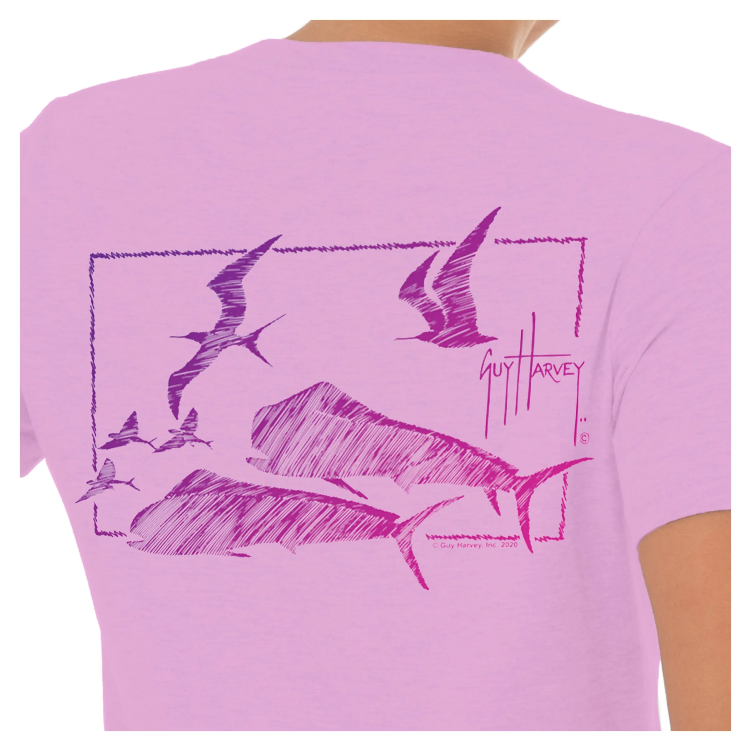Ladies Mahi Duo Short Sleeve V-Neck T-Shirt