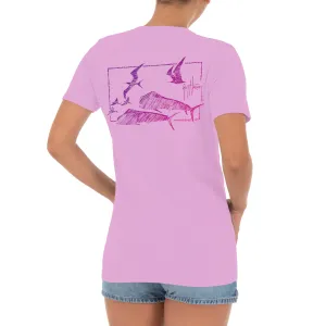 Ladies Mahi Duo Short Sleeve V-Neck T-Shirt