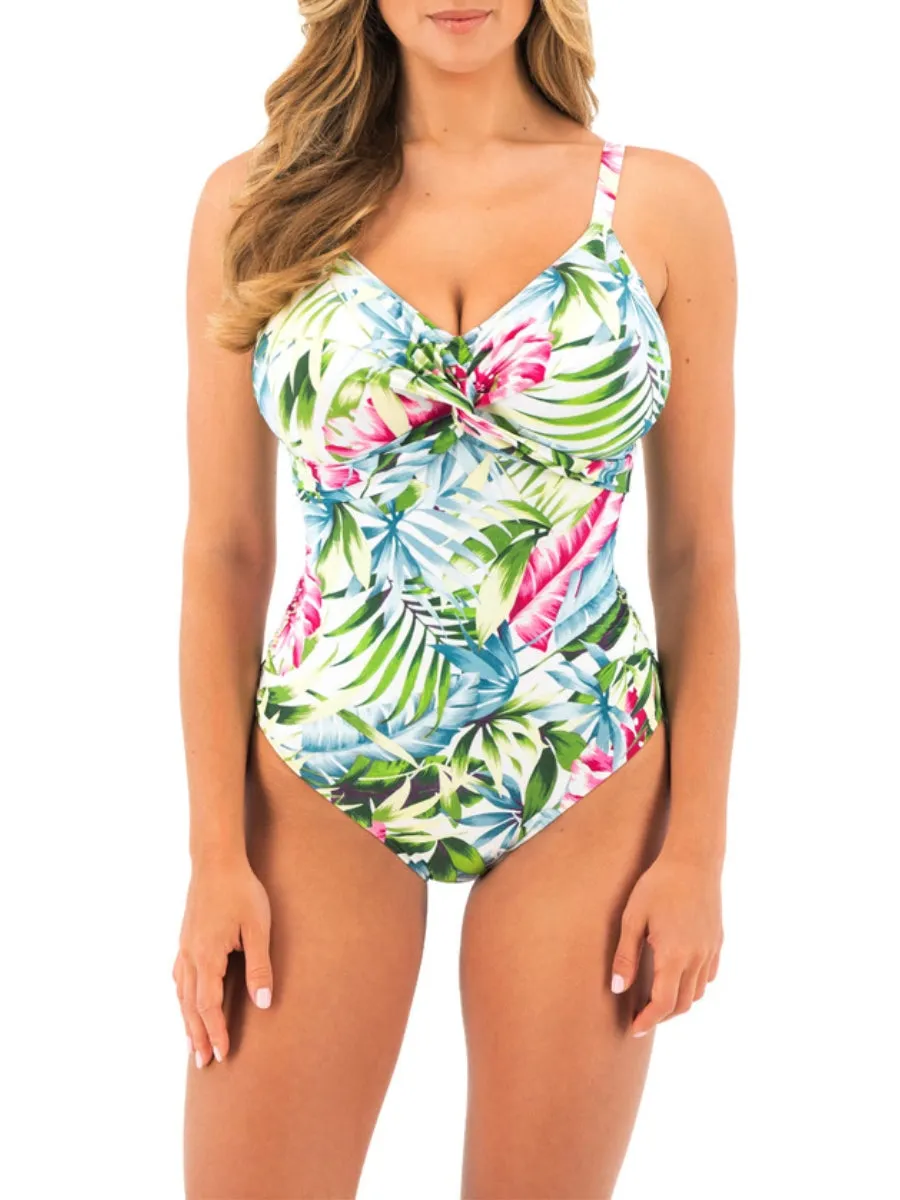 Langkawi Twist Front Swimsuit - White