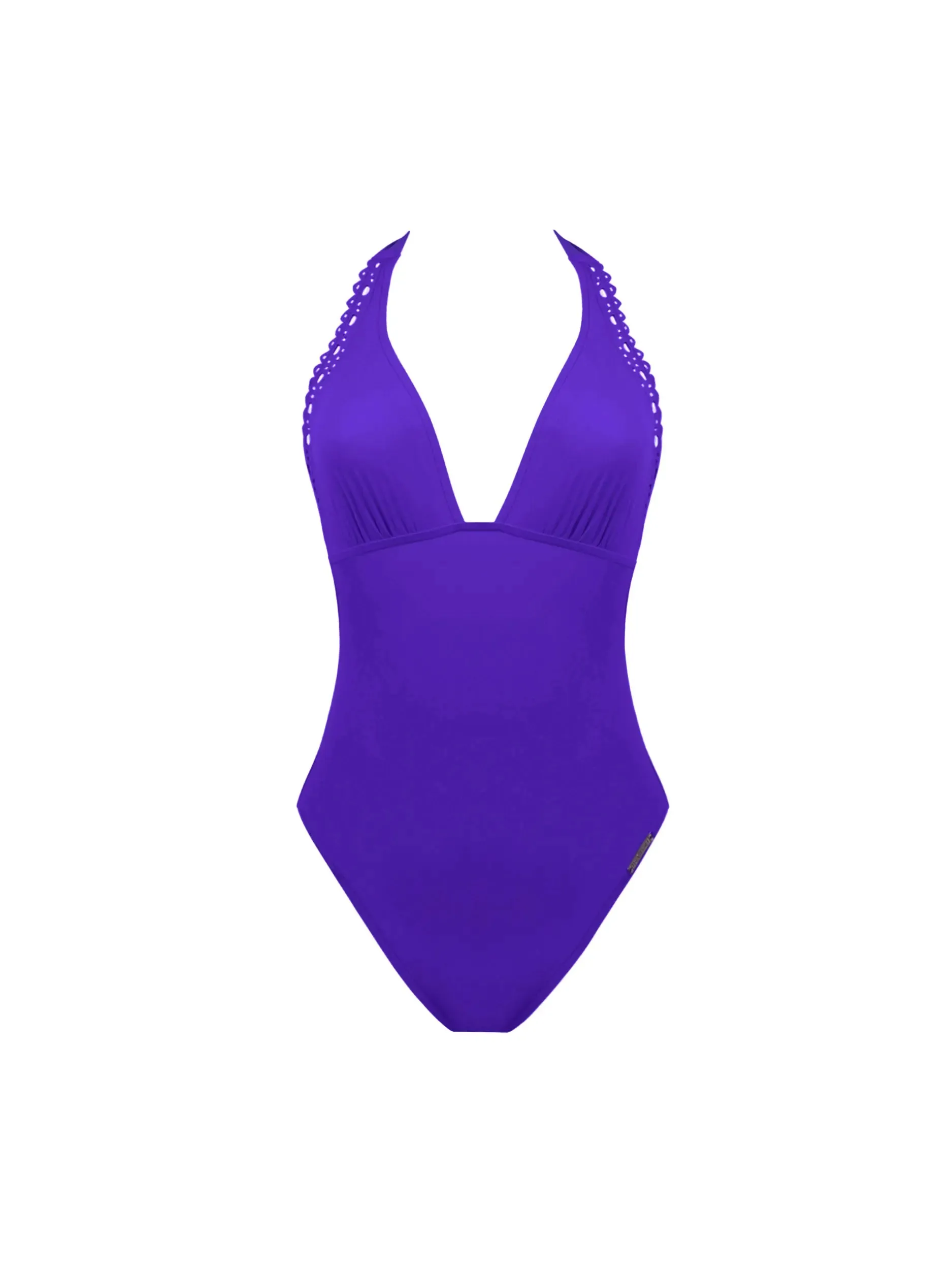 Lise Charmel Best Selling N/W Plunging Back Swimsuit - Ajourage Couture Black, Purple, Green , Blue