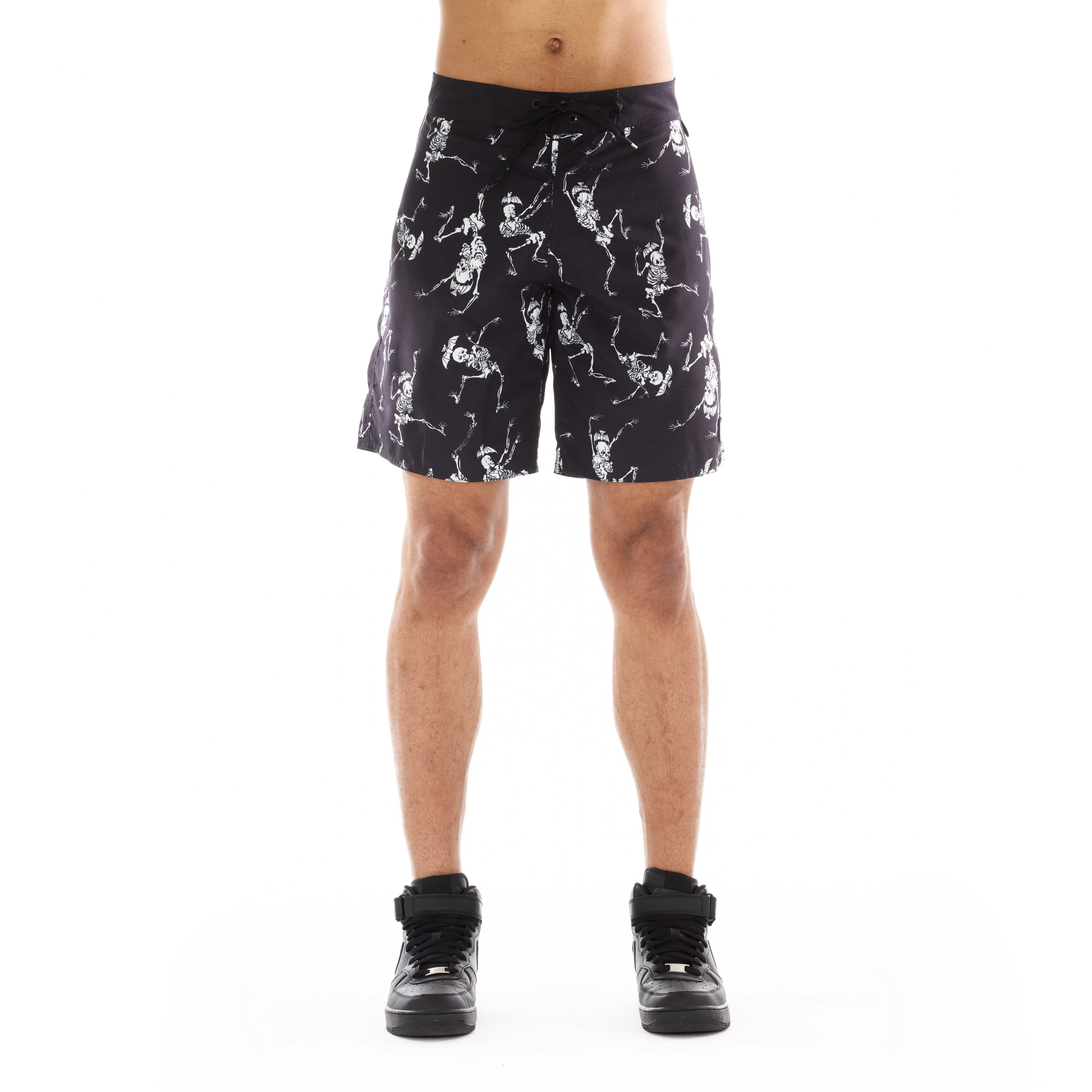 LUCKY BASTARD ELASTIC WAIST SWIMSUIT IN SKELETON