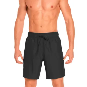 M-24-BLK - Wholesale Men's Solid Black Swim Trunk