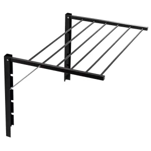 Majka wall-mounted clothes dryer wall-mounted drying rack (80cm, Black)