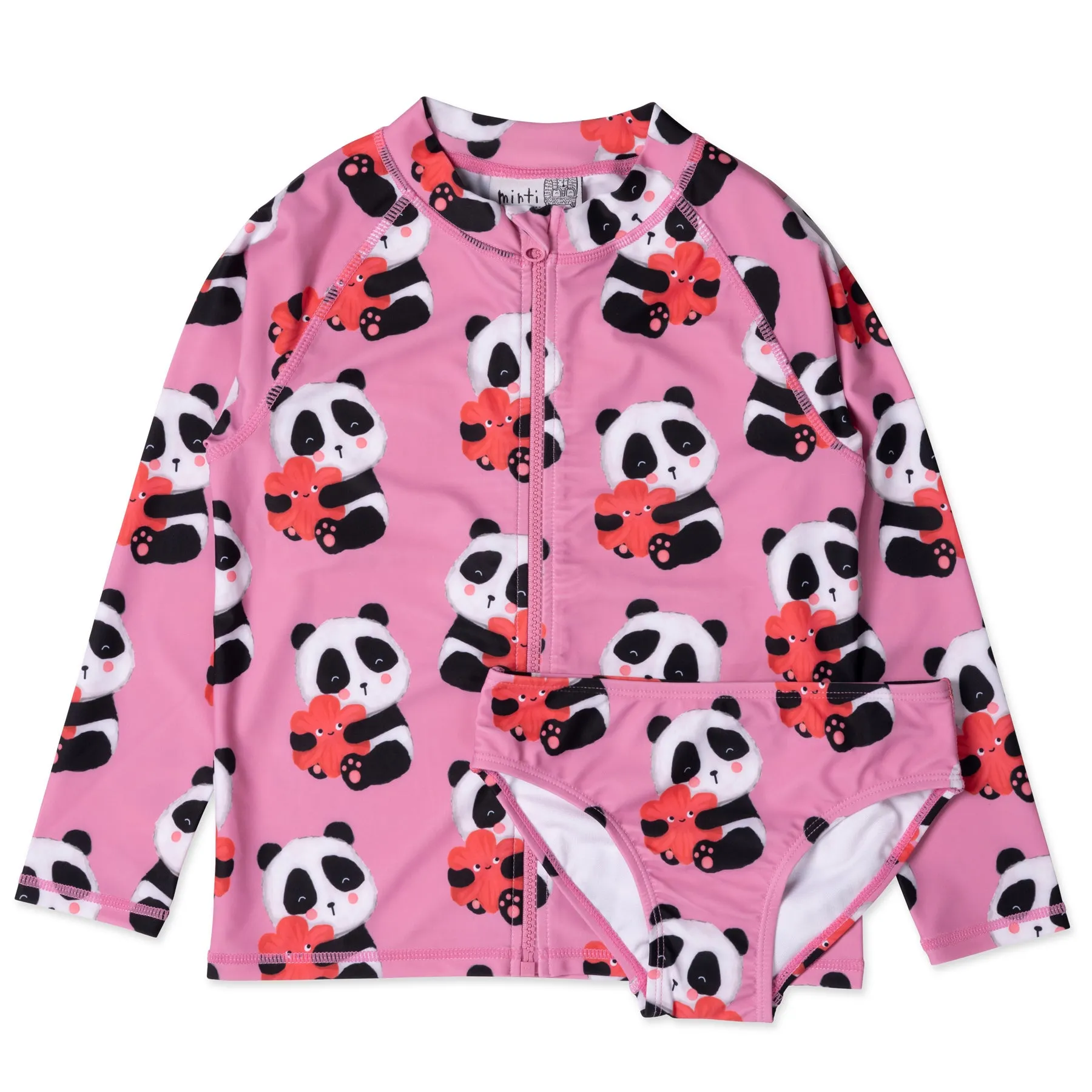 Minti | Panda Hug Rashie Set