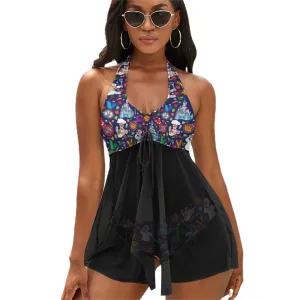 Muppets Chef Wine And Dine Race Women's Split Skirt Swimsuit
