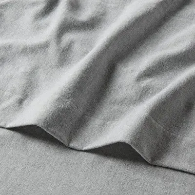 New - King Flannel Sheet Set Gray Solid - Threshold