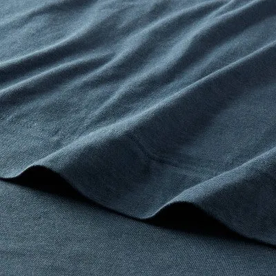 New - Queen Cotton Jersey Sheet Set Teal Heather - Threshold