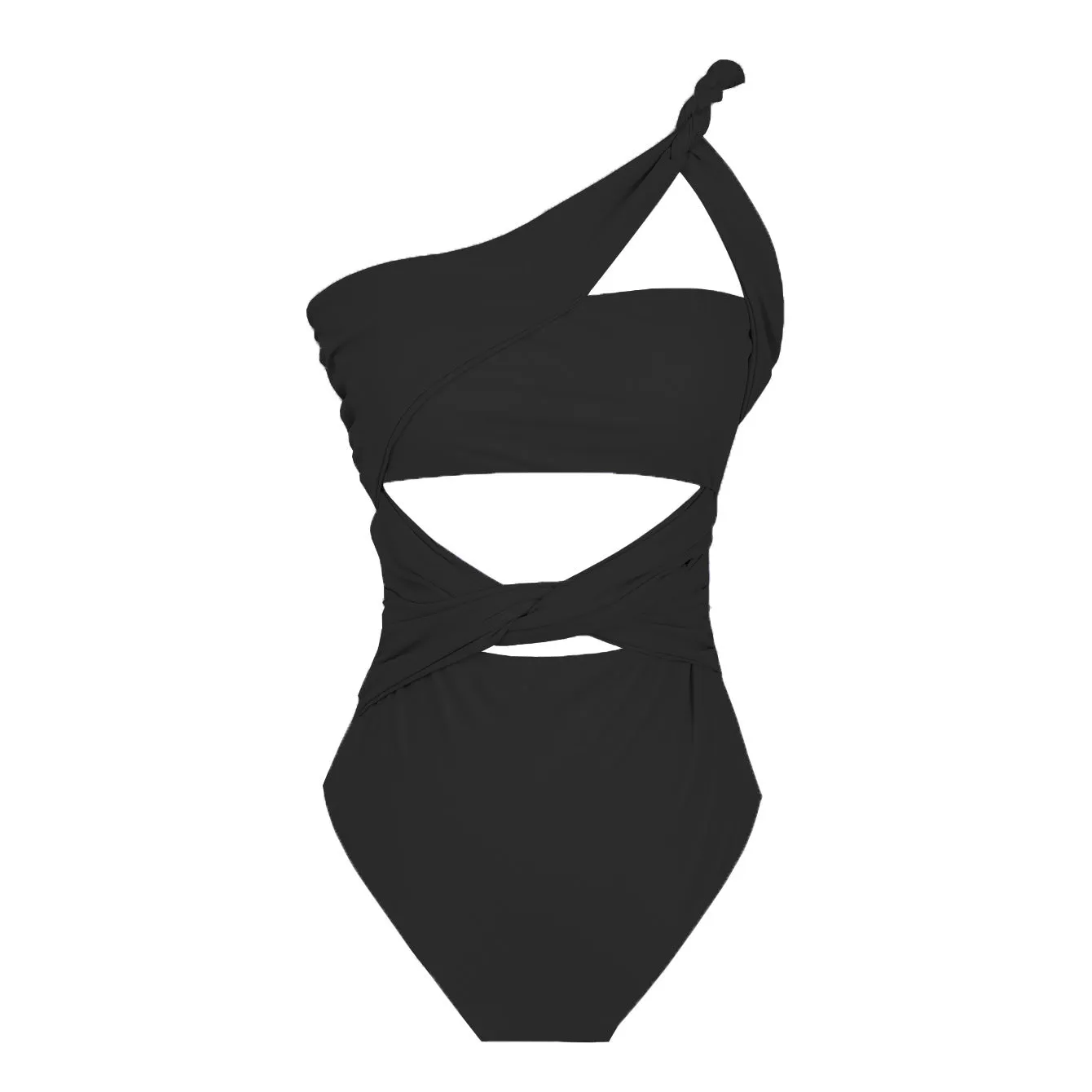 One-Piece One Shoulder Hollow Swimsuit