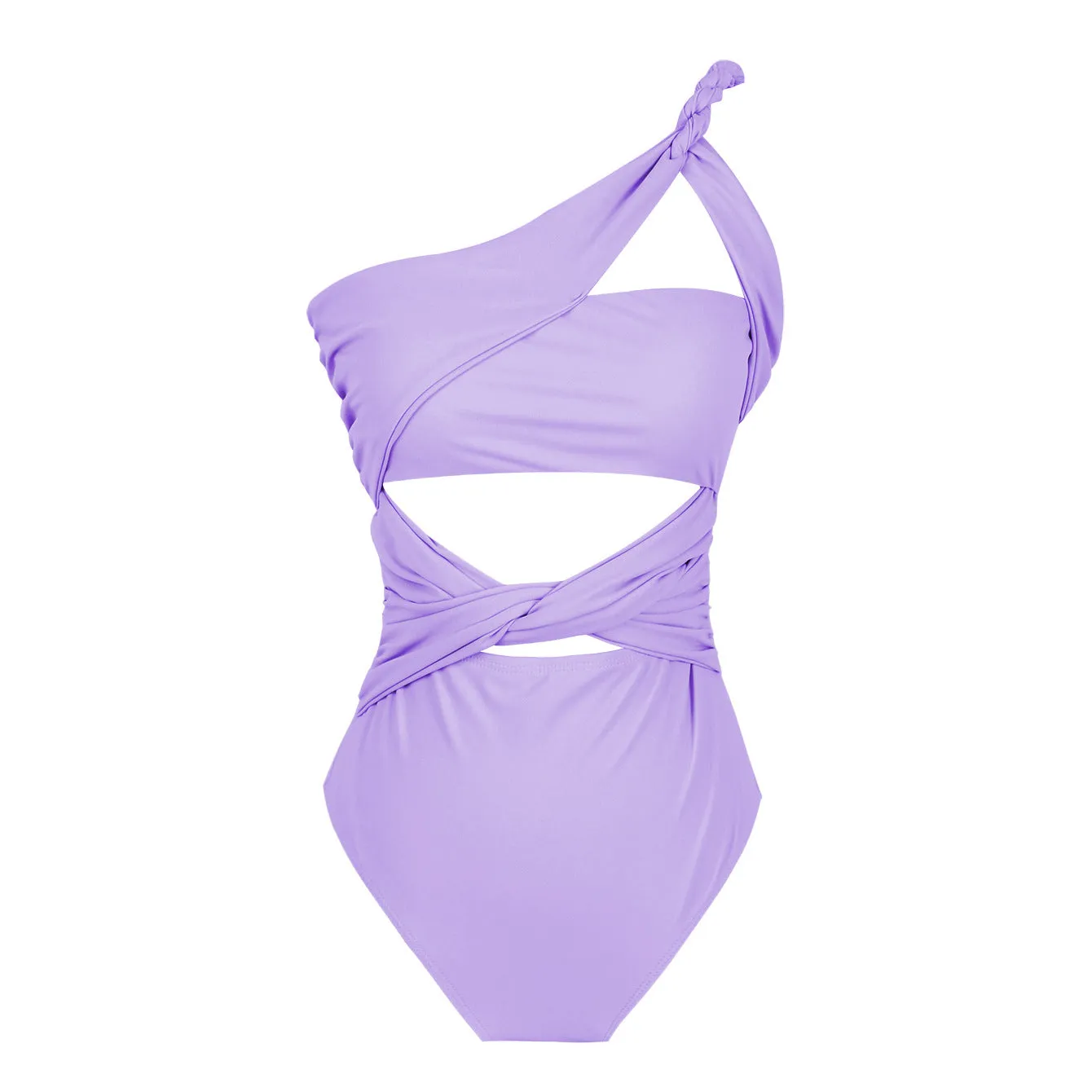 One-Piece One Shoulder Hollow Swimsuit
