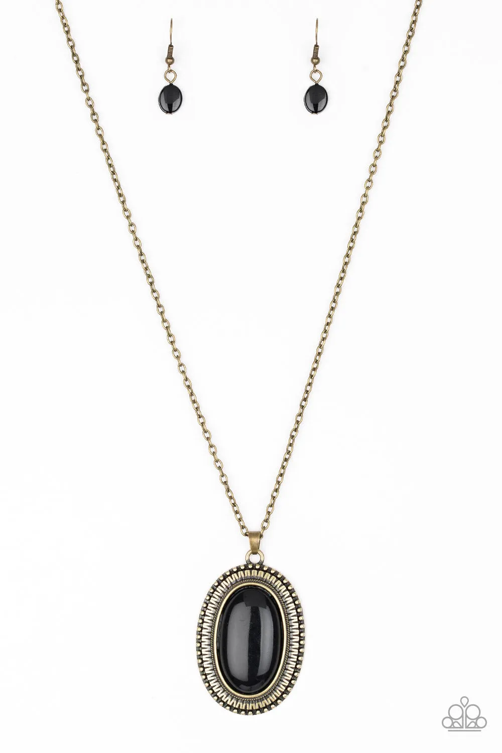 Paparazzi Necklace ~ Practical Prairie - Brass