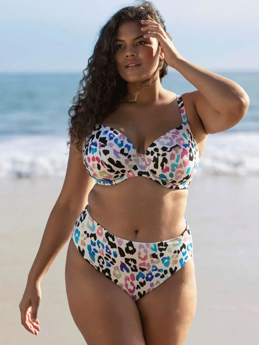 Party Bay Plunge Bikini Top - Multi