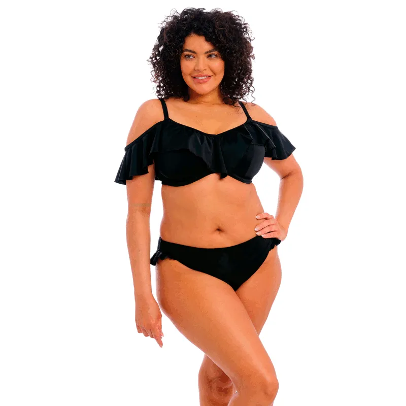 Plain Sailing Underwired Bikini Top Black - Elomi Swim