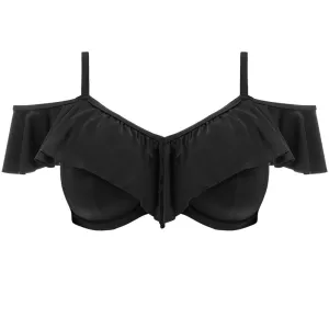 Plain Sailing Underwired Bikini Top Black - Elomi Swim