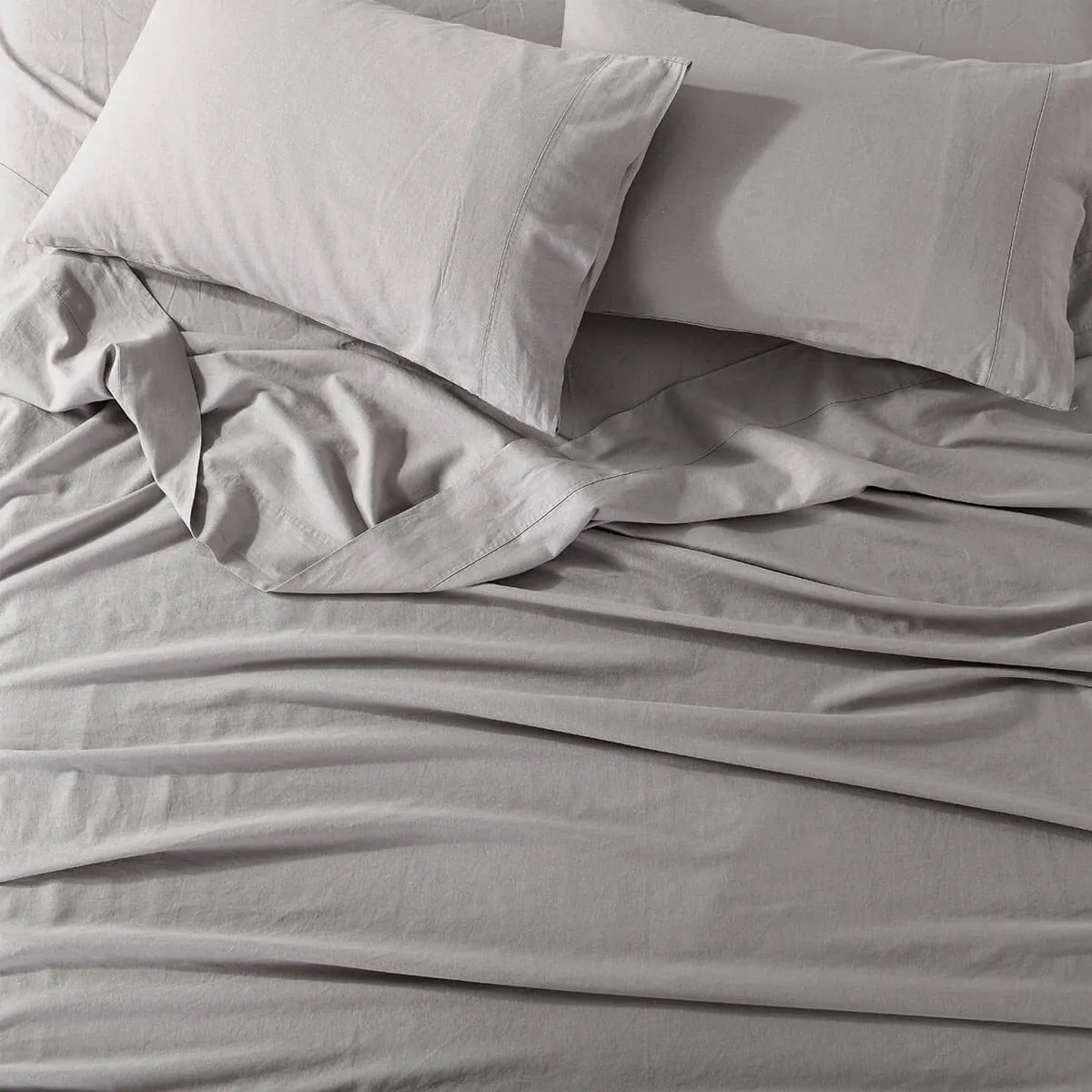 Pre-Washed Belgian Flax Linen Cotton Sheet Set