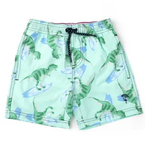 SHC Swim Trunks Mint Surfing Dinos