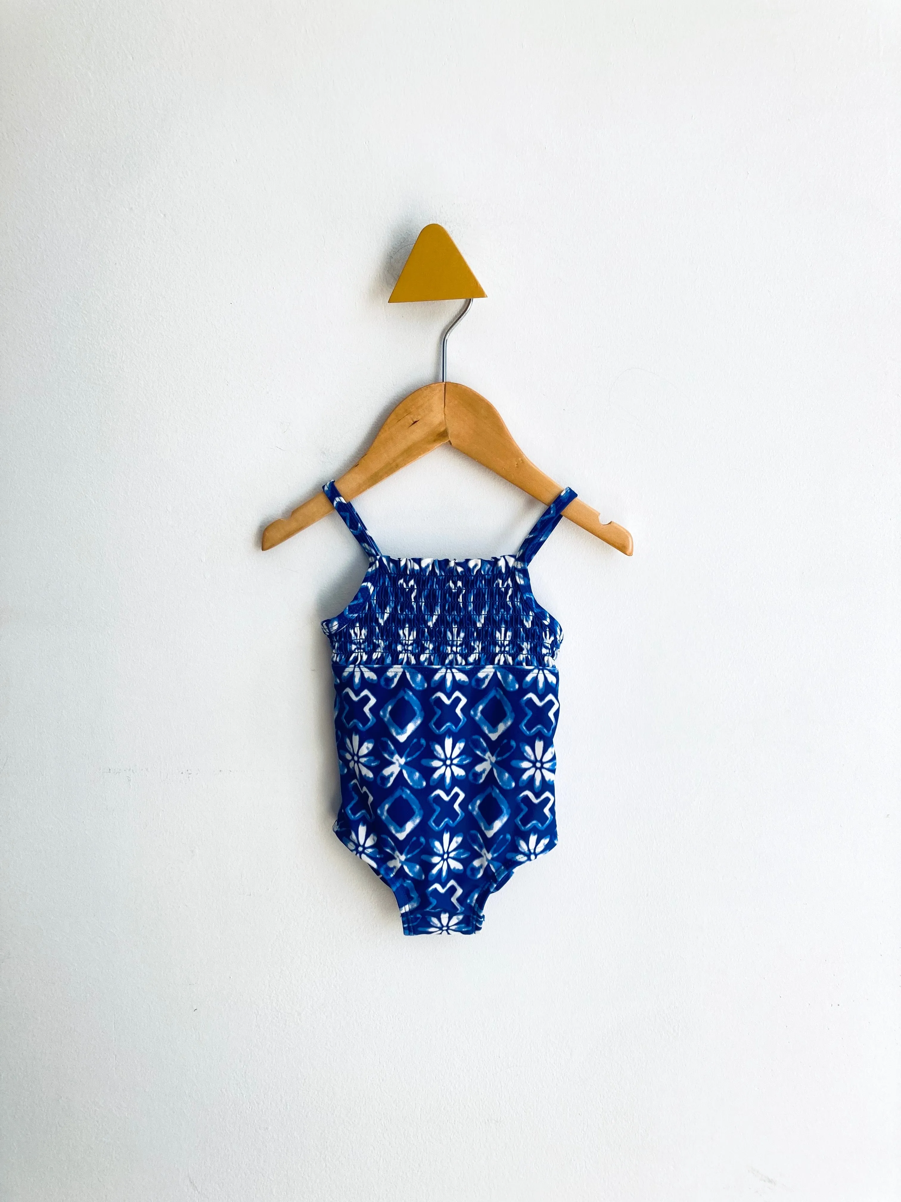 Smocked Batik Swimsuit // 6M